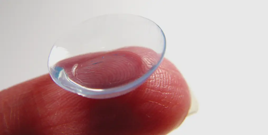 Check contact lens cleanliness and condition