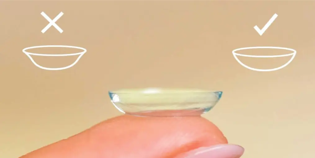 Check lens orientation before inserting