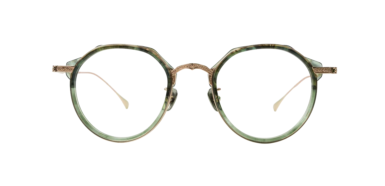 Yuto Aoki LO-04 Green Tortoise Rose Gold