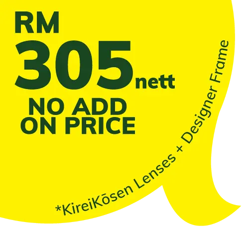 RM305 No Add On Price badge