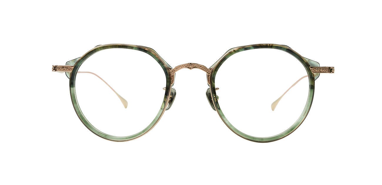 Yuto Aoki LO-04 Green Tortoise Rose Gold
